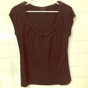 🌺 SALE 2/$12 3/$15 Black cotton Banana Republic